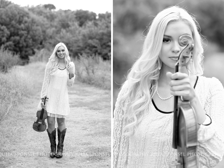 violin senior photos