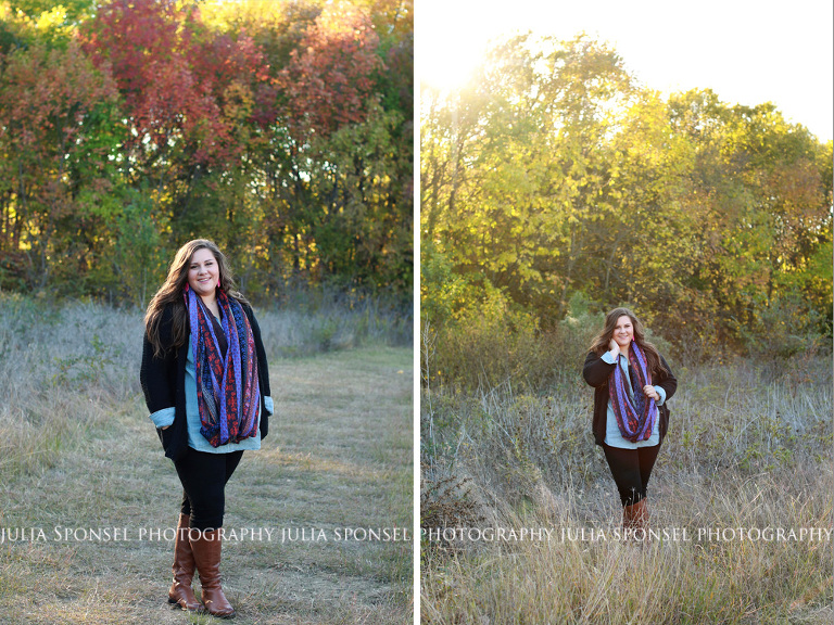 beautiful outdoor fall senior photos