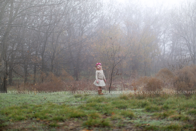 girl in fog