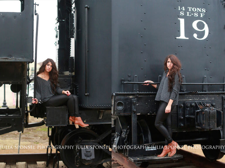 senior photographer frisco trains