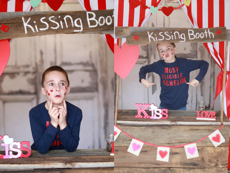valentine kissing booth