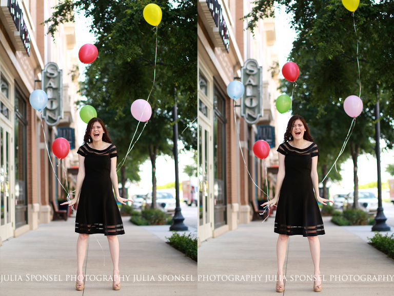 cute senior photos with balloons