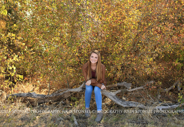 Frisco senior photos in the fall